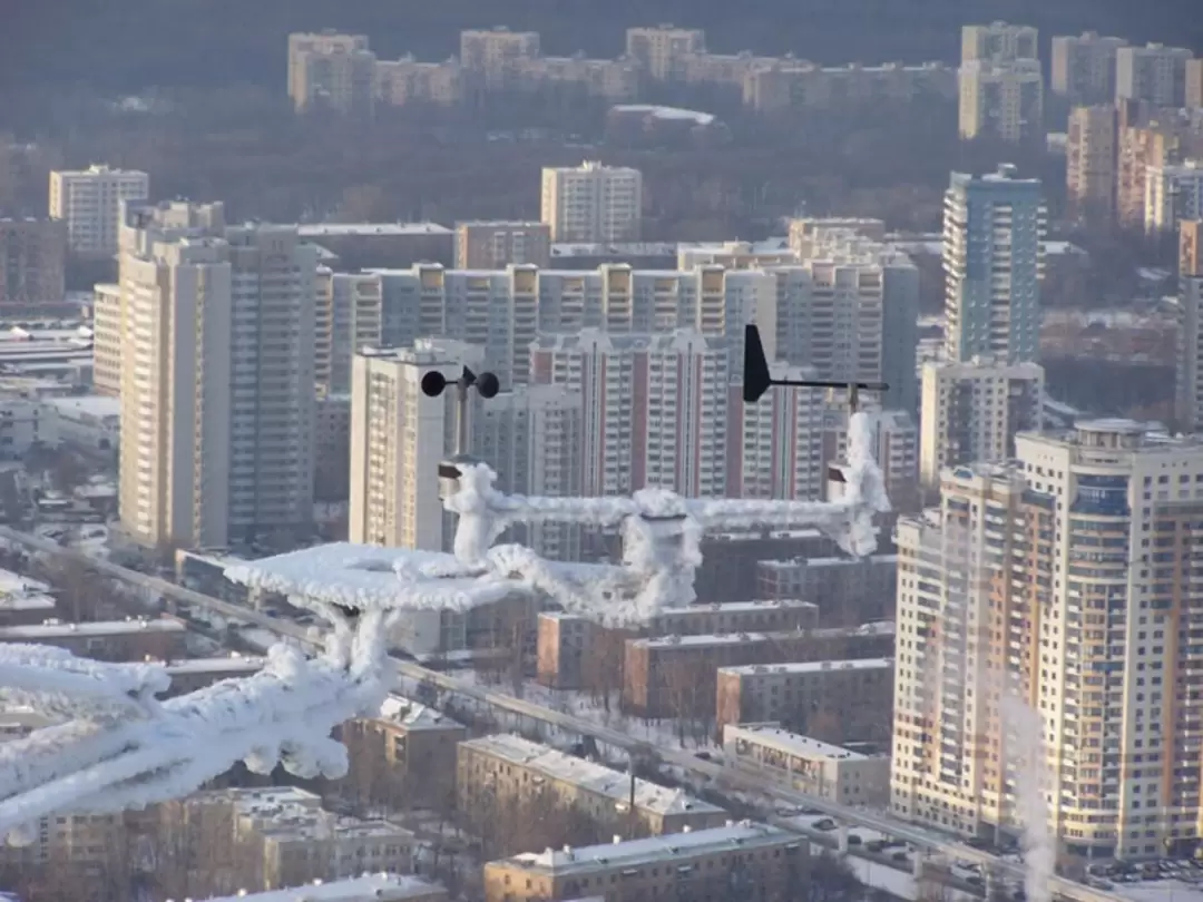Останкинская башня, вид на Москву Останкинская башня, вид на Москву
